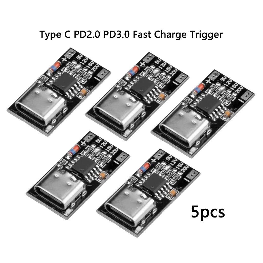 Co Detector Plug - 5 peças tipo c pd2.0 pd3.0