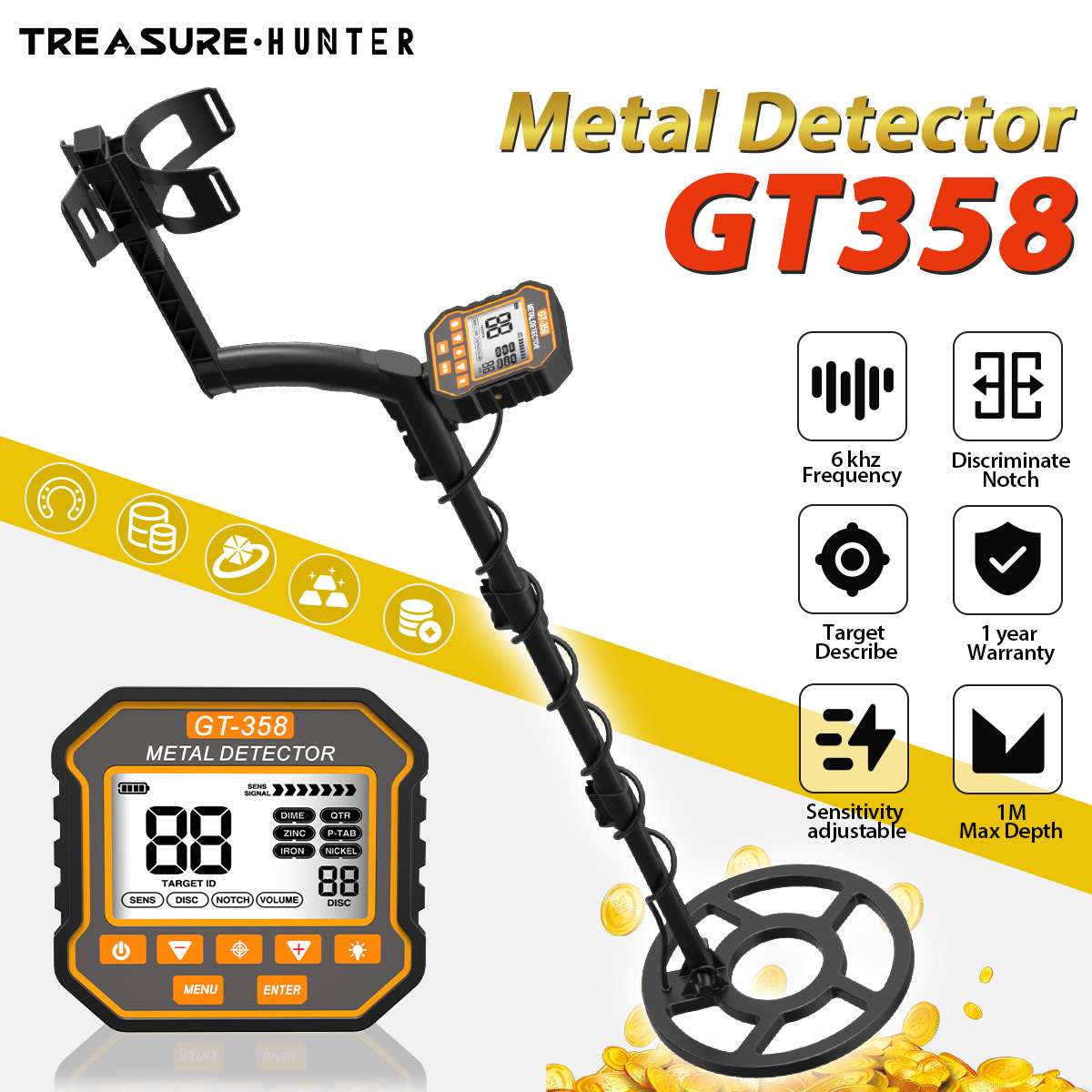 Caçador de tesouros detector d - Co Detector Plug avaliação e preço